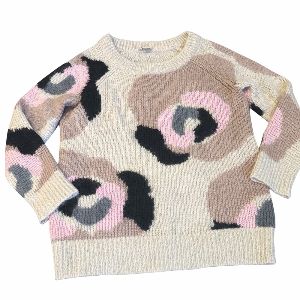 Kate Spade Cream and Pink Patterned Sweater-floral